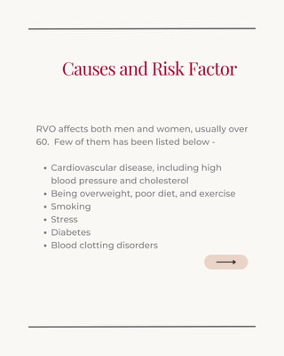 Retinal Vein Occlusion (RVO) – What You Need to Know! | PDF
