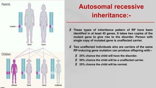 Rp Inheritance Pattern Retinitis pigmentosa | PPTX