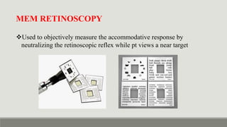 Mem Dynamic Retinoscopy Retinoscopy & It's Principle - static vs dynamic retinoscopy in detail ...