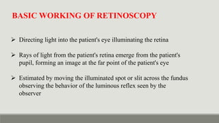 Dynamic Ret Retinoscopy & It's Principle - static vs dynamic retinoscopy in detail ...