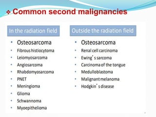 ❖ Common second malignancies
 