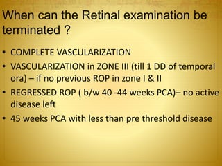Retinopathy of prematurity | PPTX