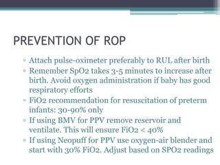 Effos Rop Retinopathy of prematurity | PPTX