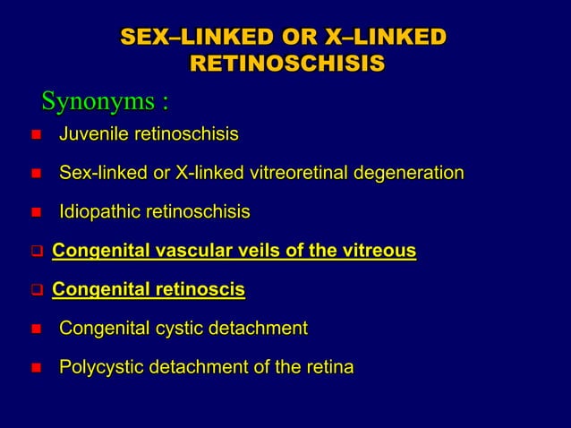 RETINOSCHISIS AND RETINAL DETACHMENT | PPT | Eye and Vision Conditions ...