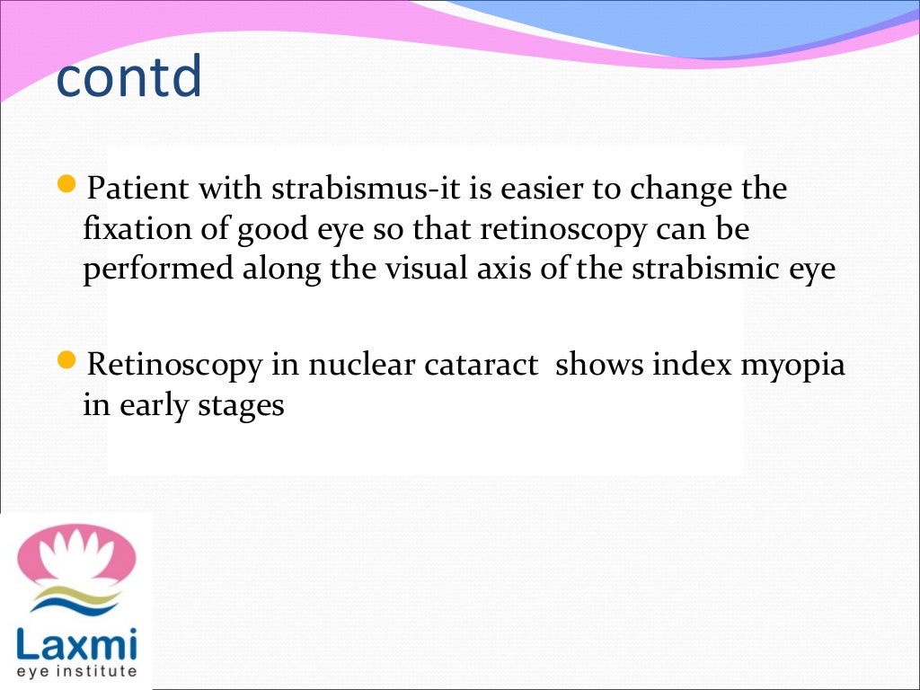 Retinoscopy and its principles