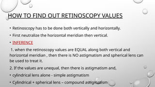Normal Retinoscopy Retinoscopy ophthalmology procedure cycloplegic observation ...