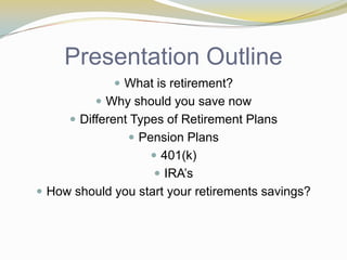 Breaking down the Basics of Retirement