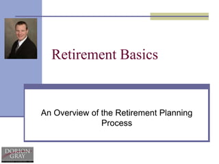 Retirement Basics An Overview of the Retirement Planning Process 