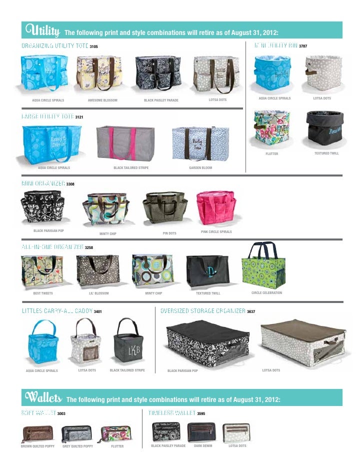 retired thirty one purses