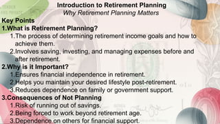 Retirement Introduction Personal Finance Retirement planning.pptx