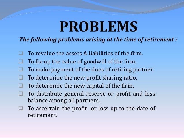 Retirement of a partner