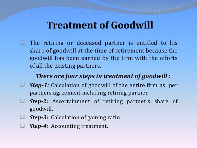 Retirement of a partner