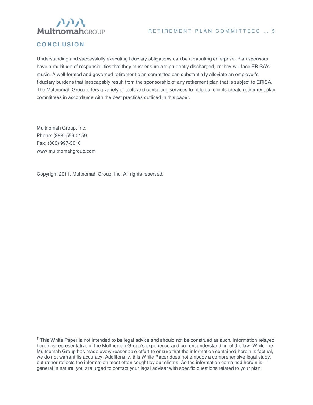 Retirement Plan Committee Best Practices, Simplified