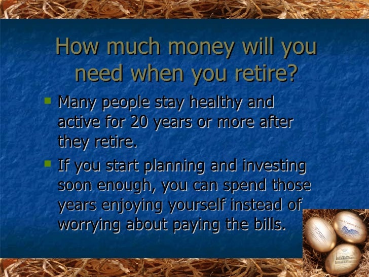 retirement planning ppt