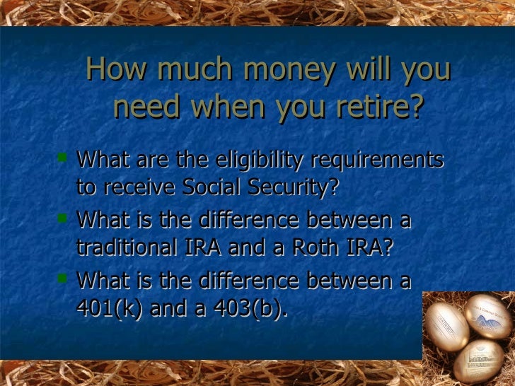 retirement planning ppt
