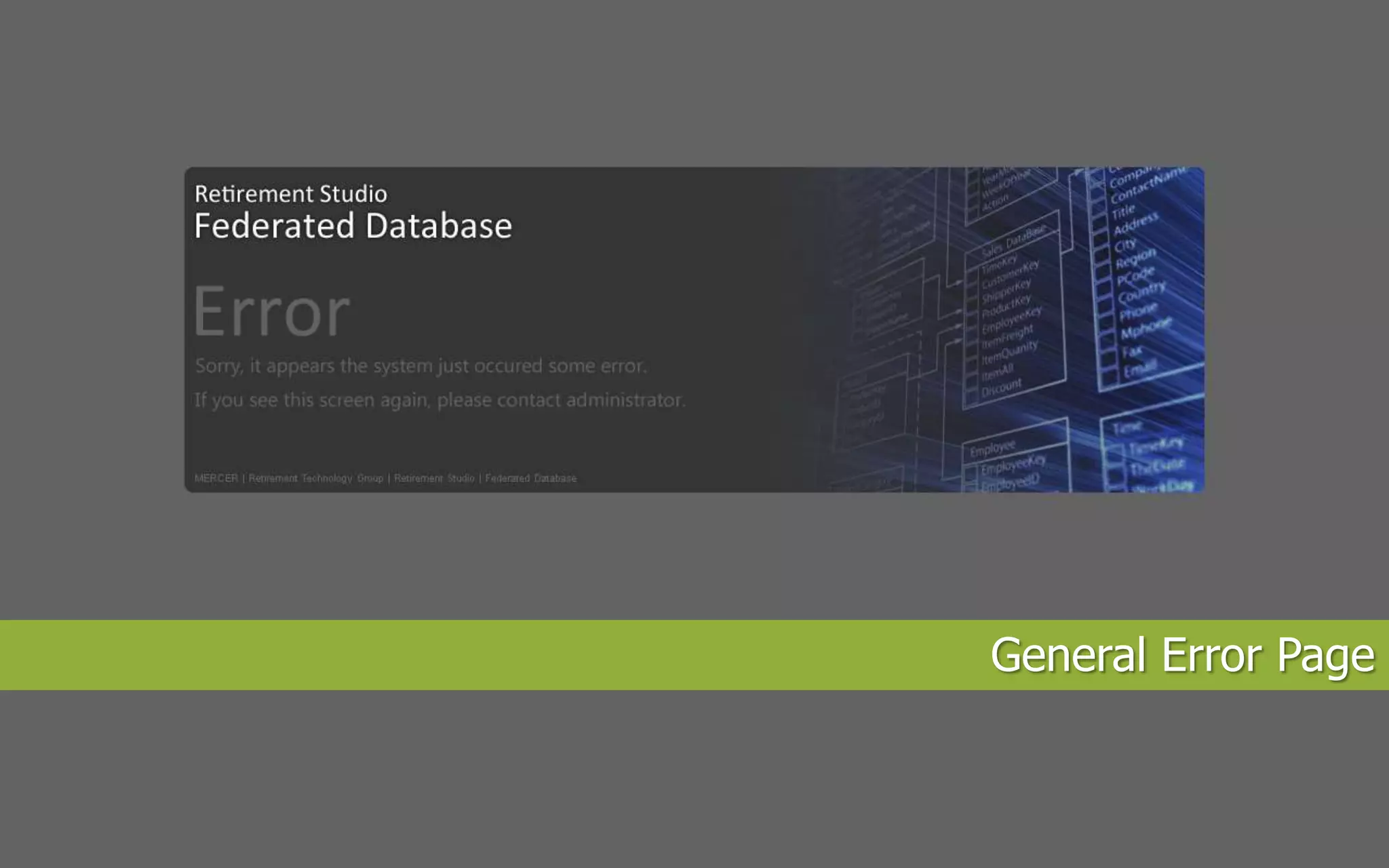 General Error Page