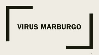 VIRUS MARBURGO
1
 