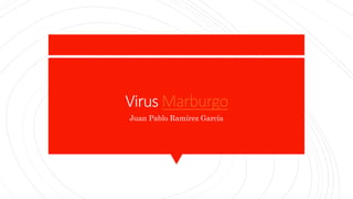 Virus Marburgo
Juan Pablo Ramírez García
 