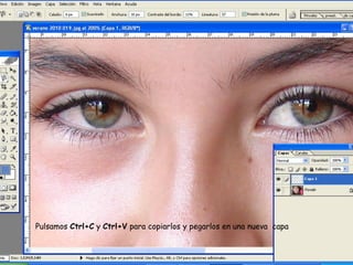 Pulsamos Ctrl+C y Ctrl+V para copiarlos y pegarlos en una nueva capa
 