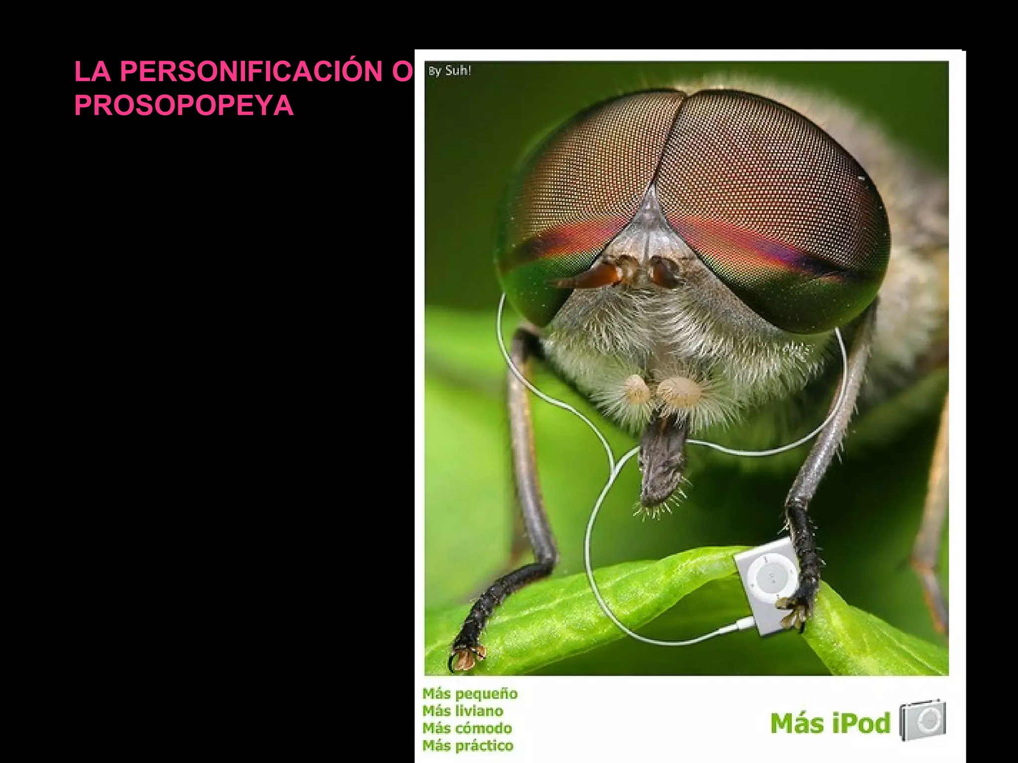 LA PERSONIFICACIÓN O PROSOPOPEYA 