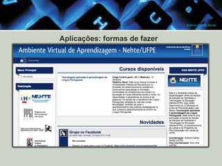 Antonio Carlos Xavier

Aplicações: formas de fazer

 