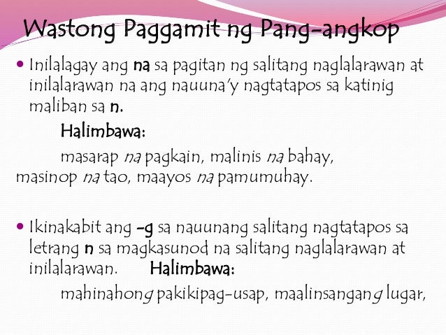 Kahulugan Ng Pang Angkop – Halimbawa