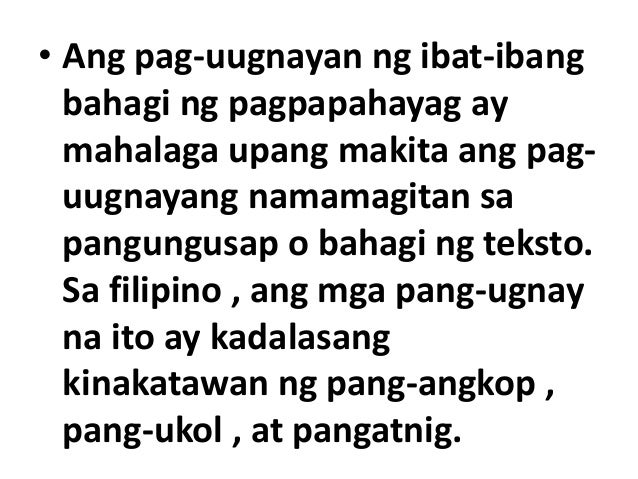 Retorikal Na Pang Ugnay
