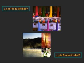 ¿ y la Productividad? ¿ y la Productividad? 