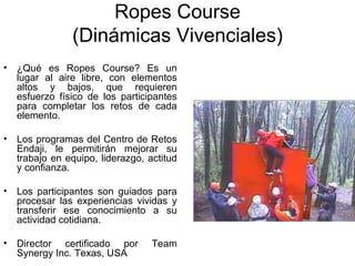 Lugar Rope Retos Endaji Demo | PPT