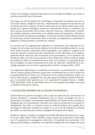 Retos y Nuevos Enfoques en la Gestión de la Tecnología y del ...