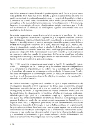 Retos y Nuevos Enfoques en la Gestión de la Tecnología y del ...