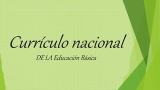 Currículo nacional
DE LA Educación Básica
 