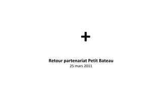 Retour partenariat Petit Bateau 25 mars 2011 + 