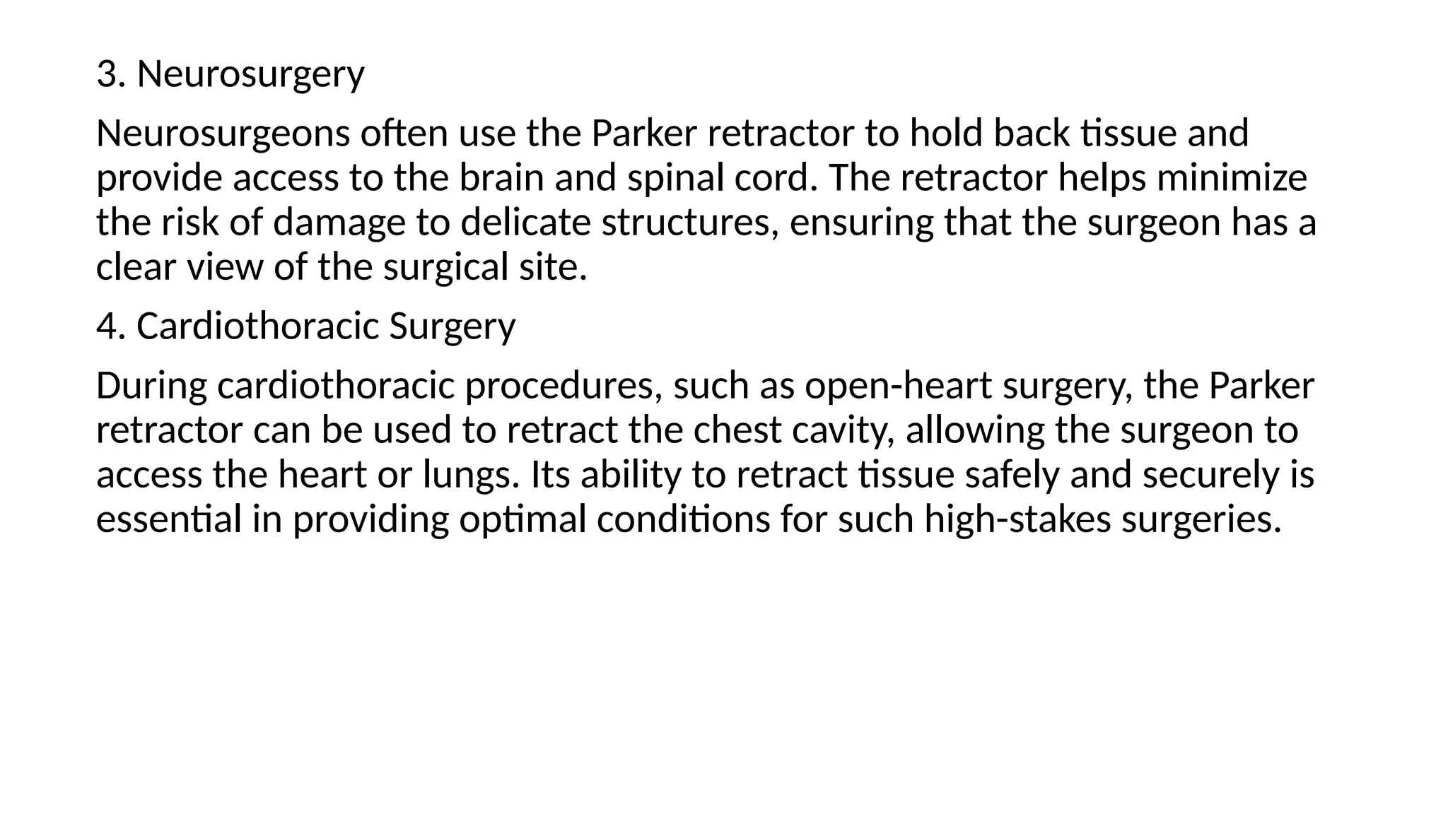 Retracted Back Parker Retractor by GreyMedical instrument | PPTX
