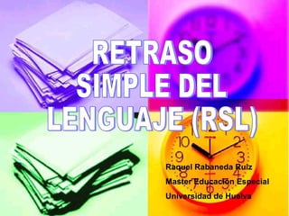 Raquel Rabaneda Ruiz
Master Educación Especial
Universidad de Huelva
 