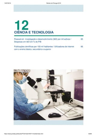 13/07/2019 Retrato de Portugal 2019
https://www.pordata.pt/ebooks/PT2019v20190711/mobile/index.html 64/84
 