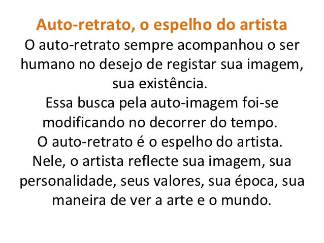Retrato e auto retrato