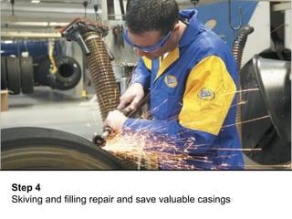 Step 4
Skiving and filling repair and save valuable casings
 