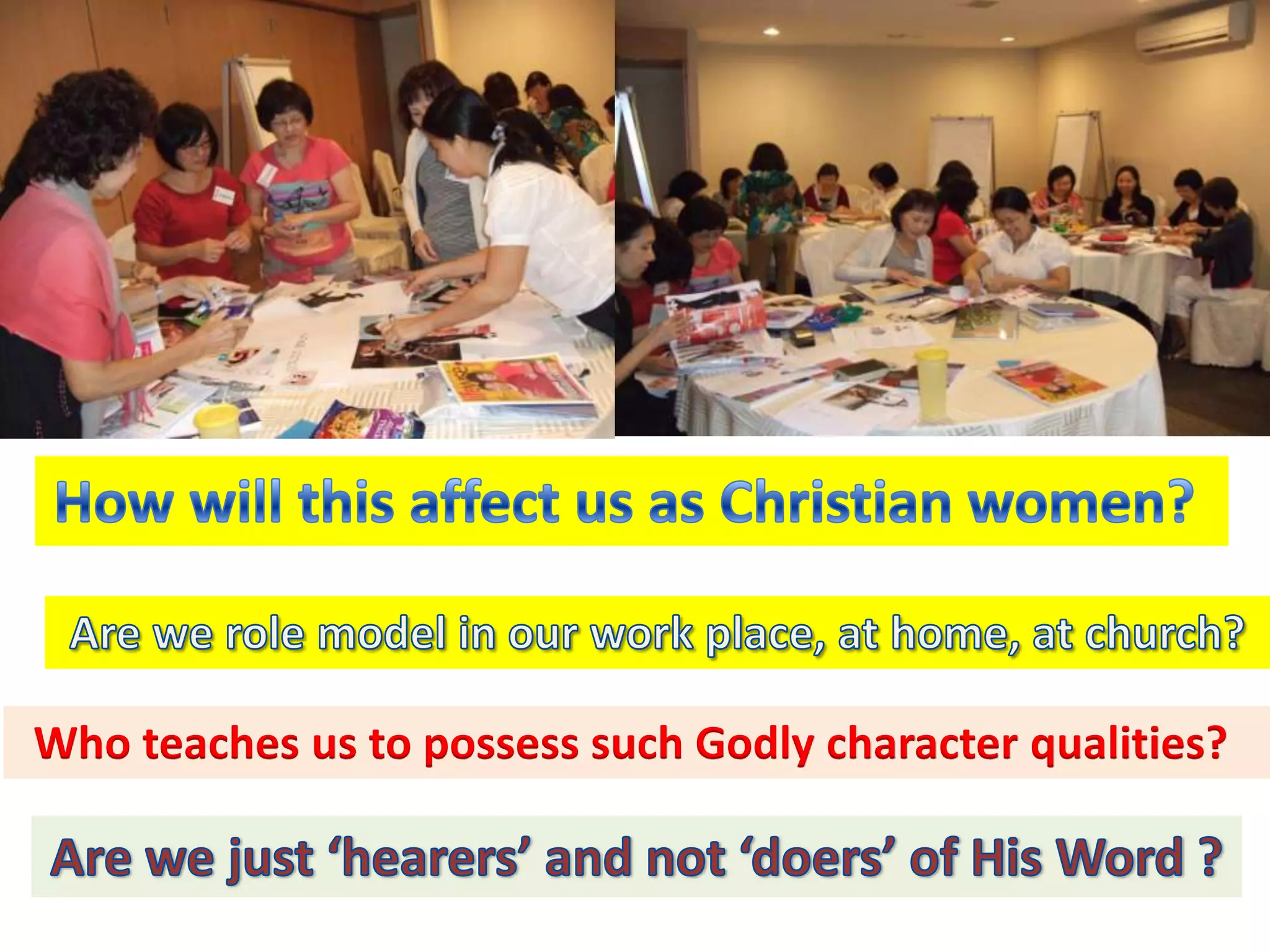 Who teaches us to possess such Godly character qualities?
 