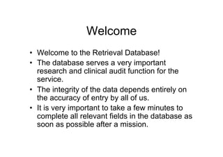 Retrieval database powerpoint | PDF | Databases | Computer Software and ...