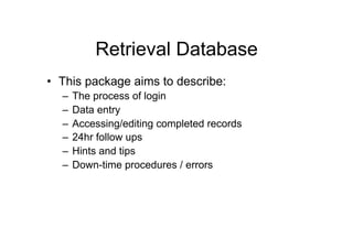 Retrieval database powerpoint | PDF | Databases | Computer Software and ...