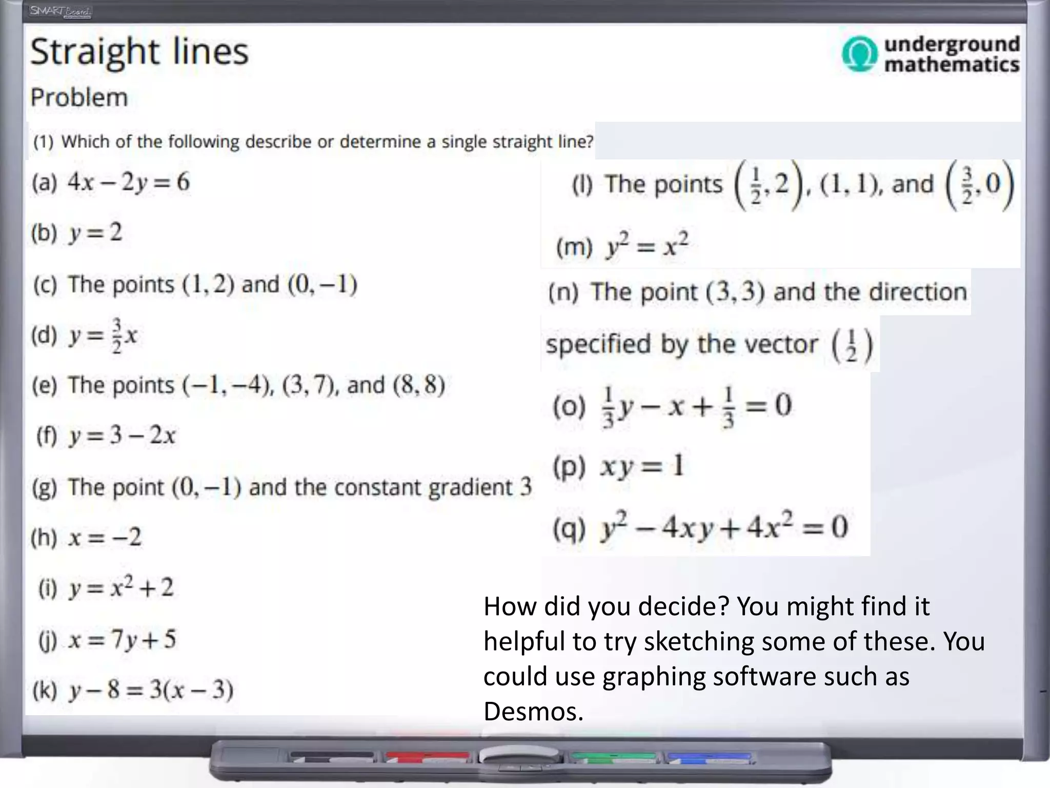 How did you decide? You might find it
helpful to try sketching some of these. You
could use graphing software such as
Desmos.
 