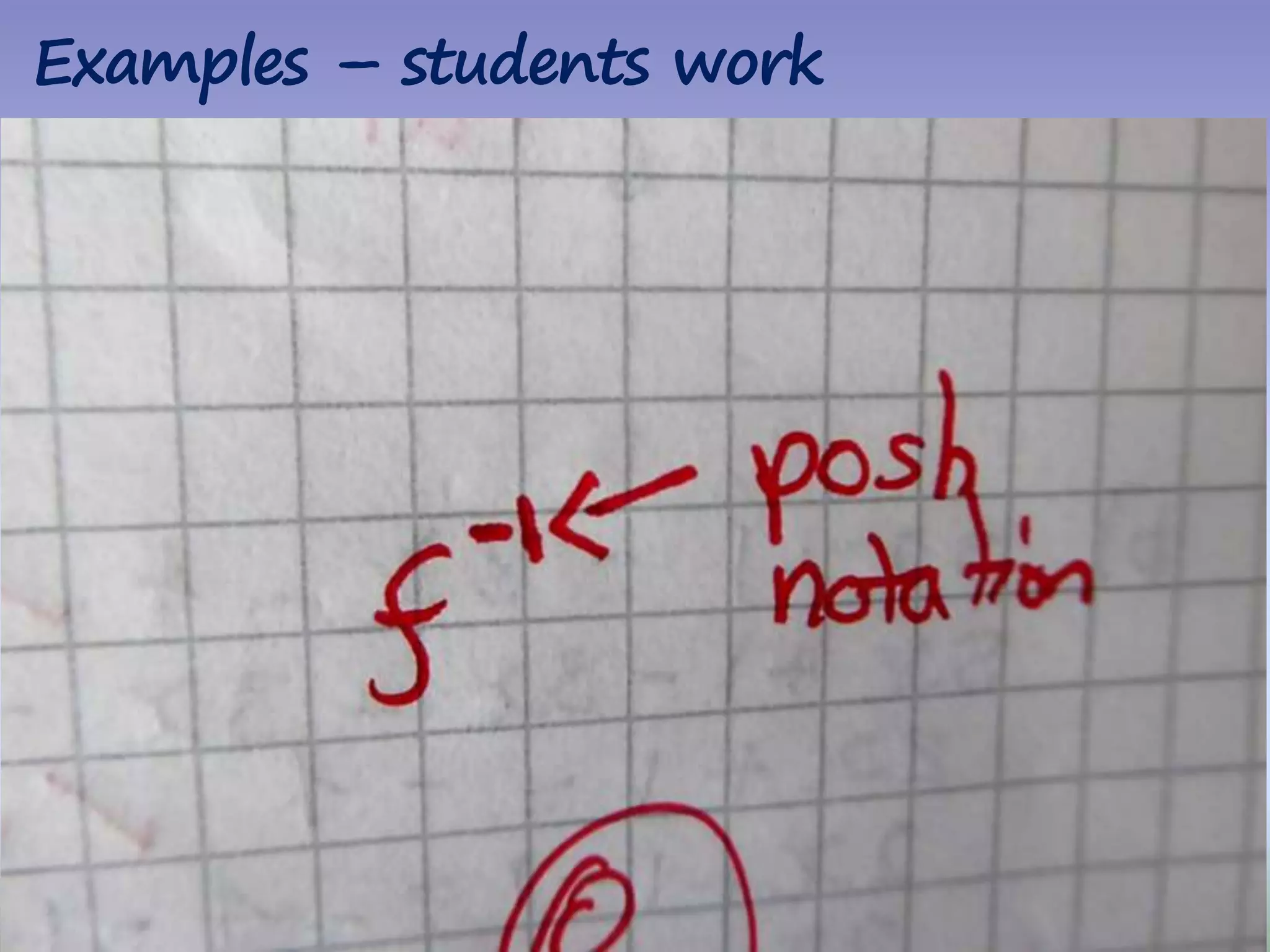 65|
Examples – students work
 