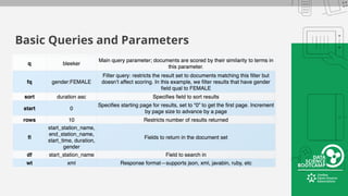 Basic Queries and Parameters
 