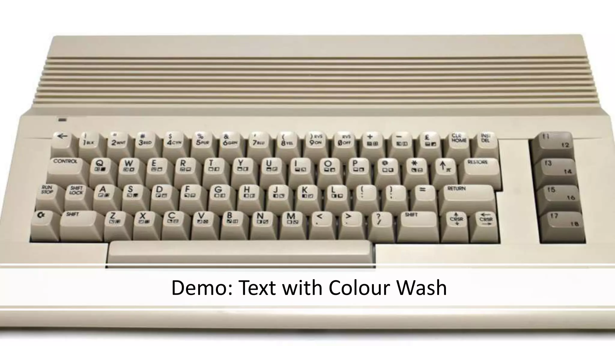 Demo: Text with Colour Wash
 