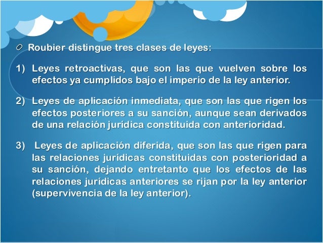 Retroactividad de la ley