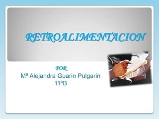 RETROALIMENTACION POR Mª Alejandra GuarinPulgarin 11ºB 