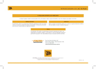 Manual de especificação da Retroescavadeira JCB 3C / 3C PLUS