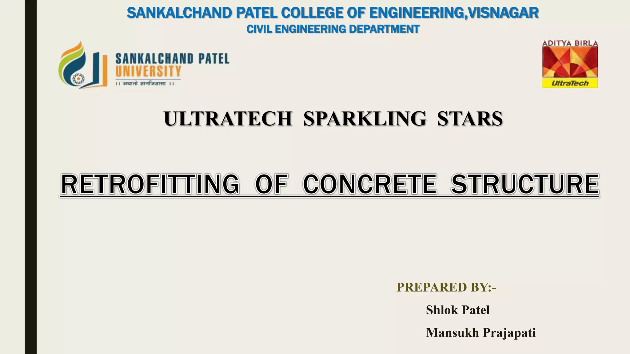 Retrofitting of concrete structure | PPTX