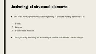 Retrofitting of concrete structure | PPTX